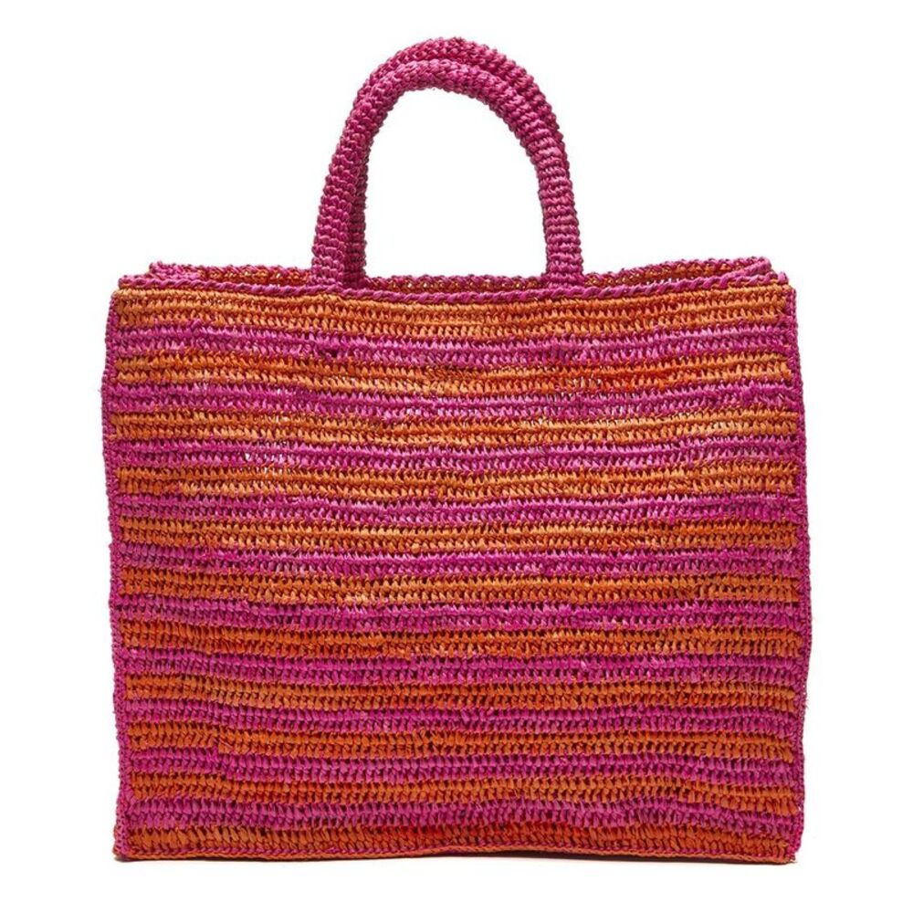 Mar Y Sol Callie Raffia Tote, Pink